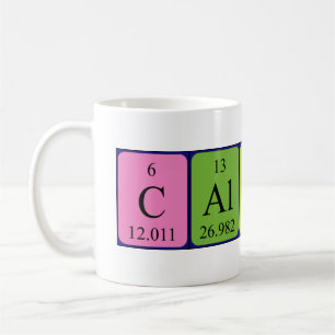 Calvin periodic table name mug