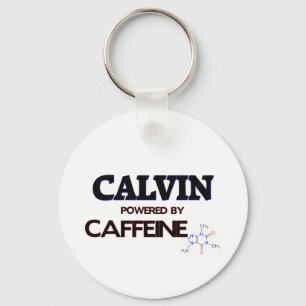 Calvin powered by caffeine key ring