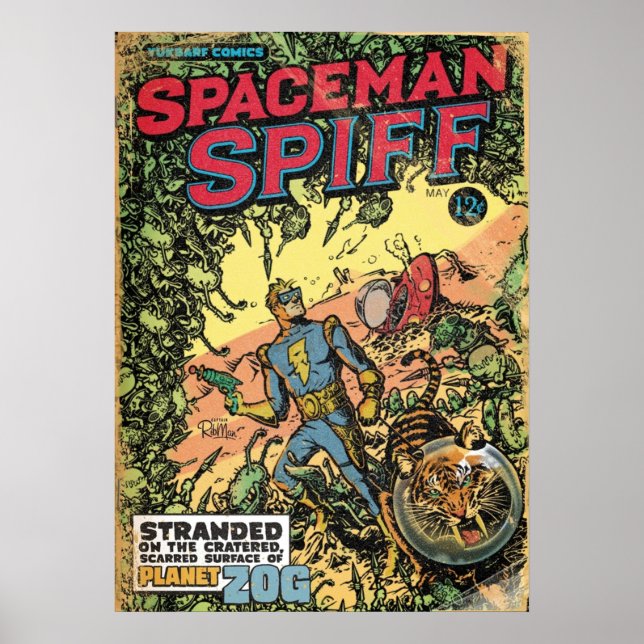 Calvin The Spiffy Spaceman Poster (Front)
