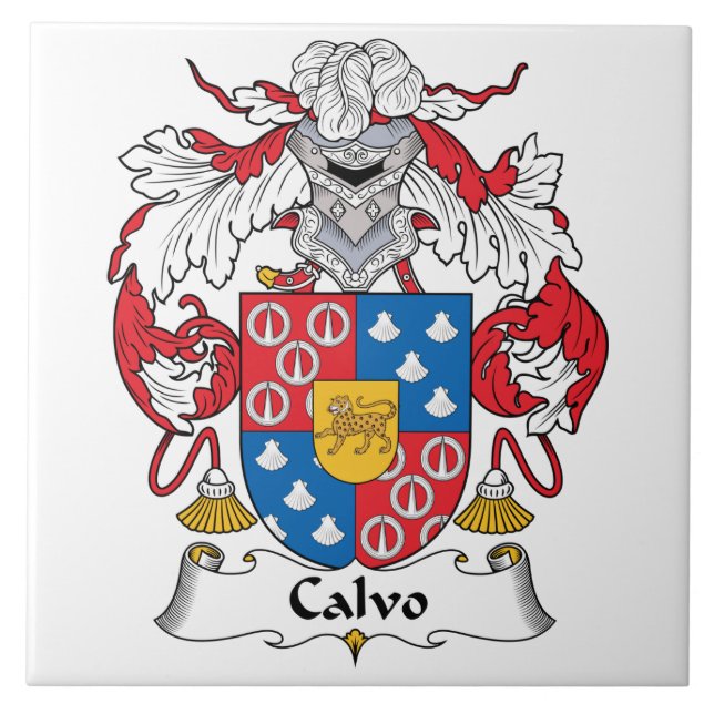 Calvo Family Crest Tile (Front)