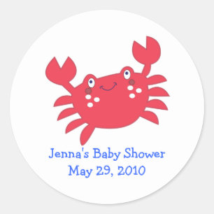 Calypso Under the Sea CRAB Favour Sticker