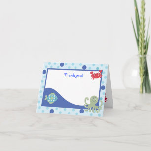 Calypso Under the Sea Folded Thank you notes