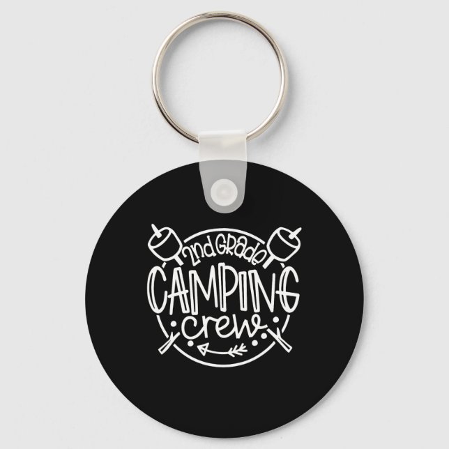 Cam 2nd Grade Camping Crew Second Grade Teacher Sc Key Ring (Front)