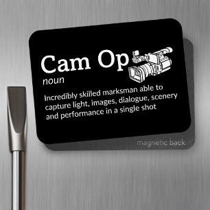 Cam Op Definition - Film Crew 3" x 4" Flex Magnet