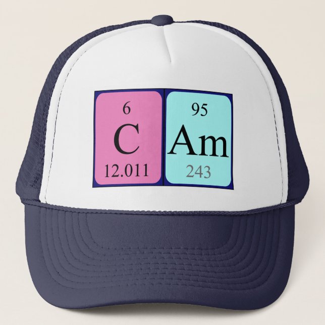 Cam periodic table name hat (Front)