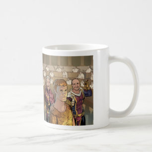Cam & Ray and Auggie in the Senate Coffee Mug