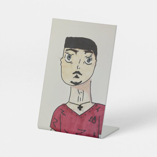 Cam Schells Anime Marker Artwork Pedestal Sign (Front)