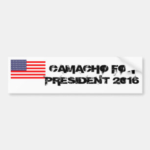 CAMACHO FOR PRESIDENT BUMPER STICKER