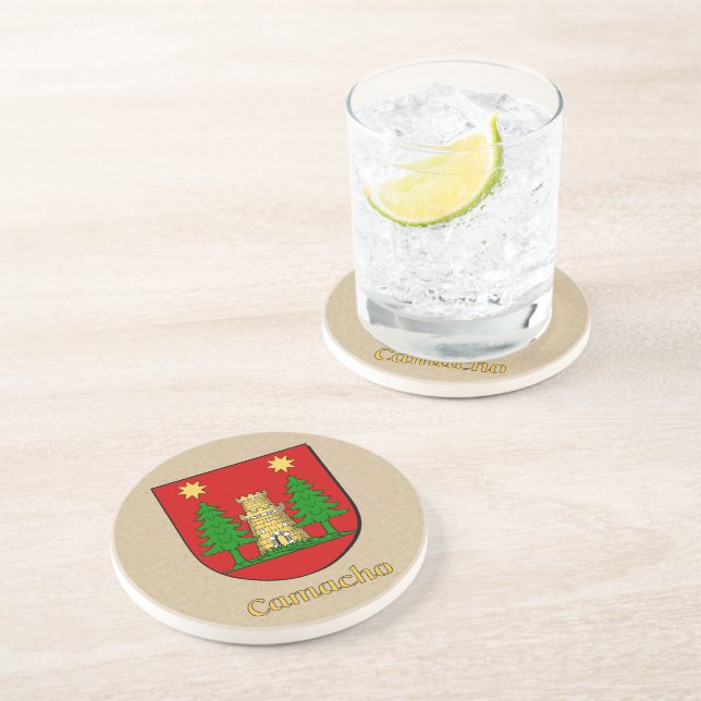 Camacho Heraldic Shield Coaster (Side)