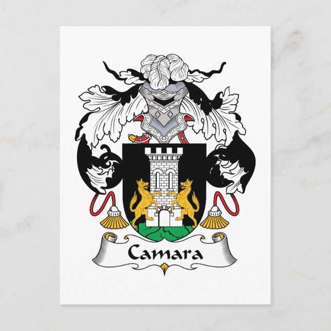 Camara Family Crest Postcard (Front)