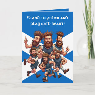 Camaraderie Of A Raucous Rugby Squad Card