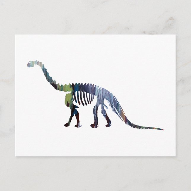 camarasaurus skeleton postcard (Front)