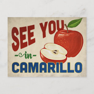 Camarillo California Apple - Vintage Travel Postcard