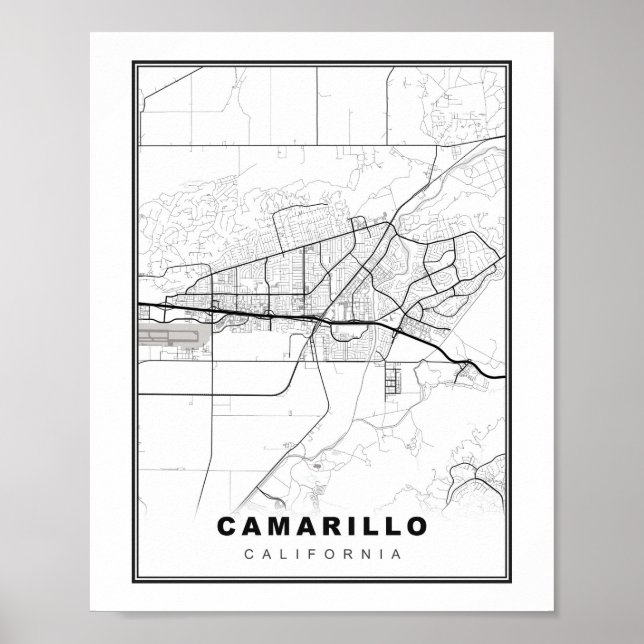 Camarillo Map Poster (Front)