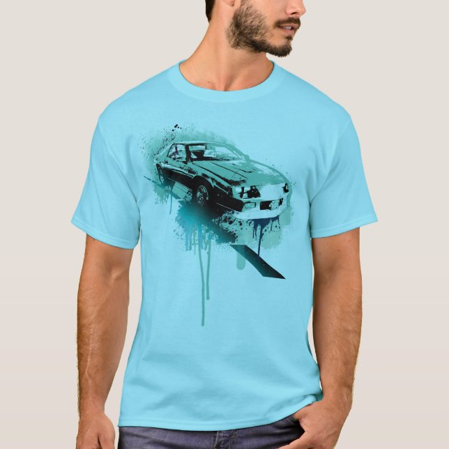 Camaro (cyan) T-Shirt (Front)