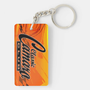 camaro double sided keychain