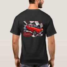Camaro with chequered flag back ground