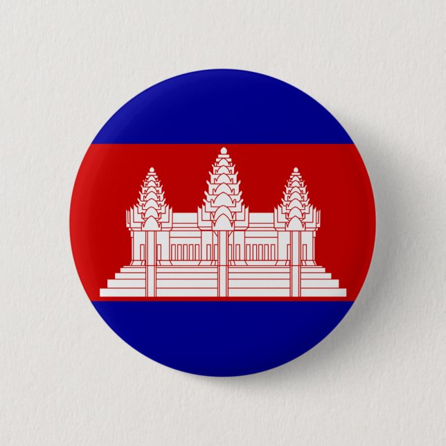 cambodia 6 cm round badge (Front)