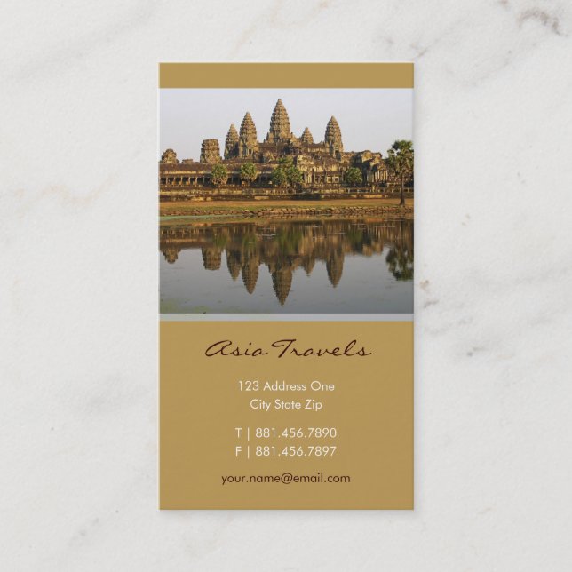Cambodia | Angkor Wat Photo Custom Profile Card (Front)