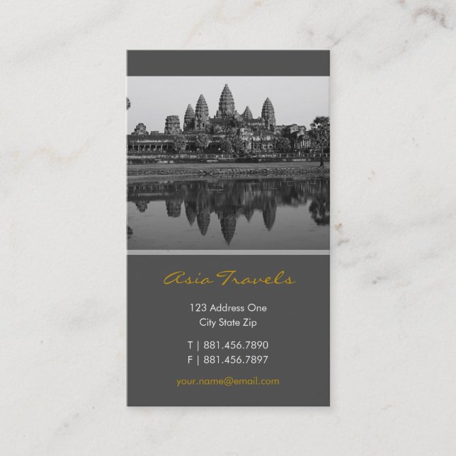 Cambodia | Angkor Wat Photo Custom Profile Card (Front)