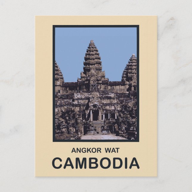 Cambodia Angkor Wat Postcard (Front)