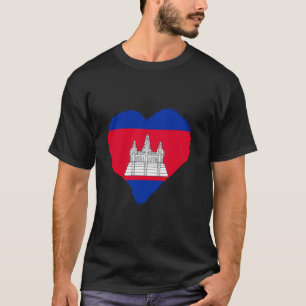 Cambodia Cambodian Heart Cambodian Pride Cambodian T-Shirt