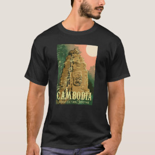 Cambodia Cambodian Khmer Proud Love Vintage Temple T-Shirt