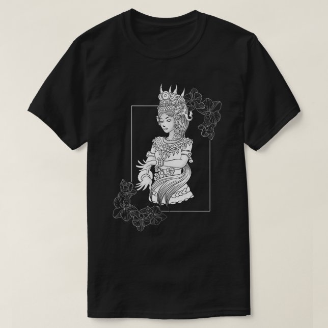 Cambodia Cambodian Khmer Traditional Dance Girl Ap T-Shirt (Design Front)