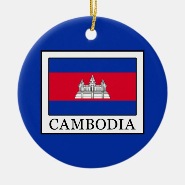 Cambodia Ceramic Tree Decoration (Front)