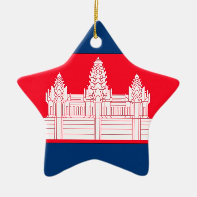 Cambodia Ceramic Tree Decoration (Front)