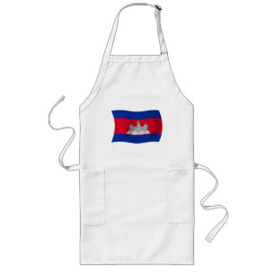Cambodia Flag Apron