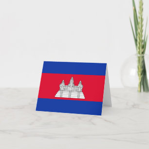 Cambodia Flag Card