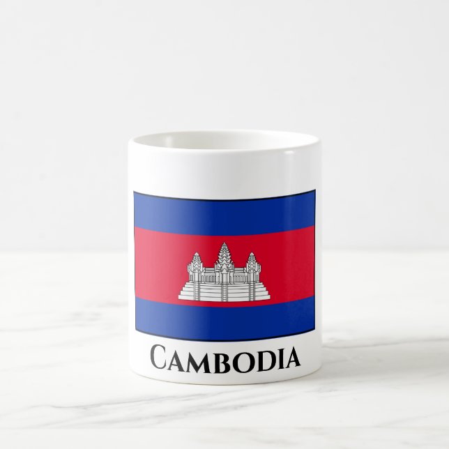 Cambodia Flag Coffee Mug (Center)
