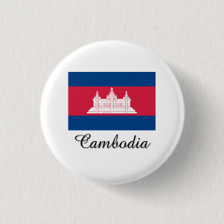 Cambodia Flag Design 3 Cm Round Badge