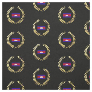 Cambodia Flag Fabric