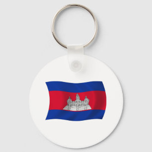 Cambodia Flag Keychain