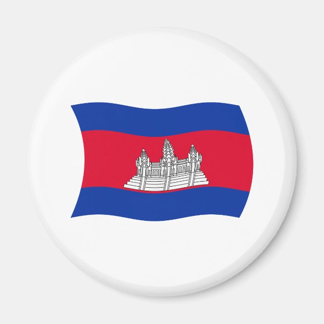 Cambodia Flag Magnet (Front)