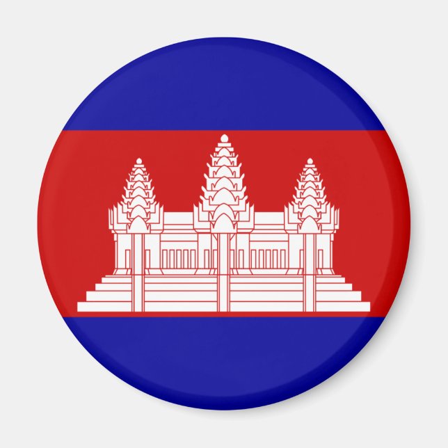 Cambodia Flag Magnet (Front)
