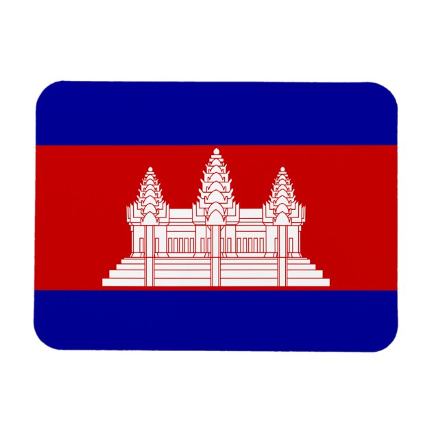 thumbnail image 2 of MAGNET Round Cambodian Flag Cambodia Khm Kh Magnetic Vinyl Car Fridge... 2 of 10