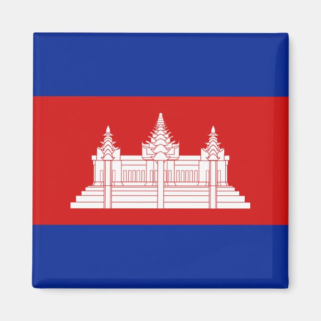 Cambodia Flag Magnet (Front)