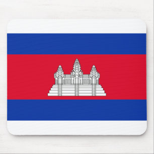 Cambodia Flag Mouse Mat