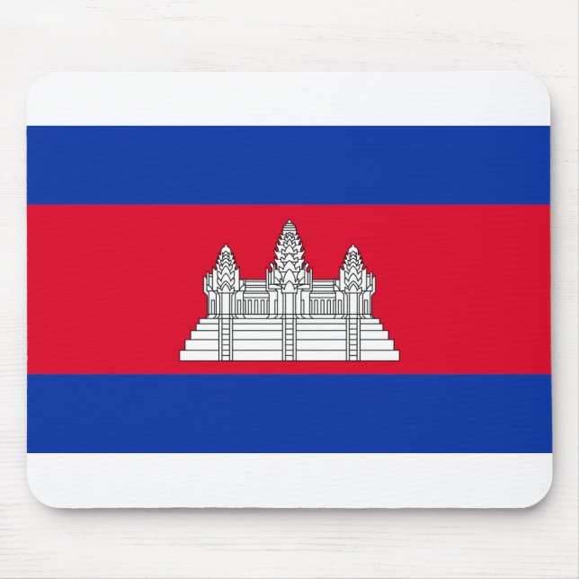 Cambodia Flag Mouse Mat (Front)