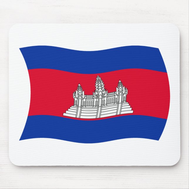 Cambodia Flag Mousepad (Front)
