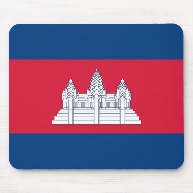 Cambodia Flag Mouspad Mouse Mat (Front)