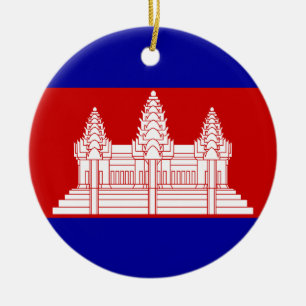 Cambodia Flag Ornament