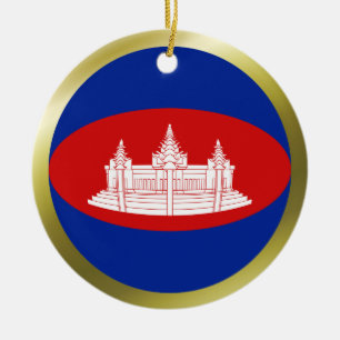 Cambodia Flag Ornament