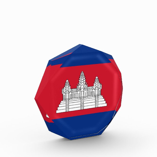 Cambodia flag photo block (Left)
