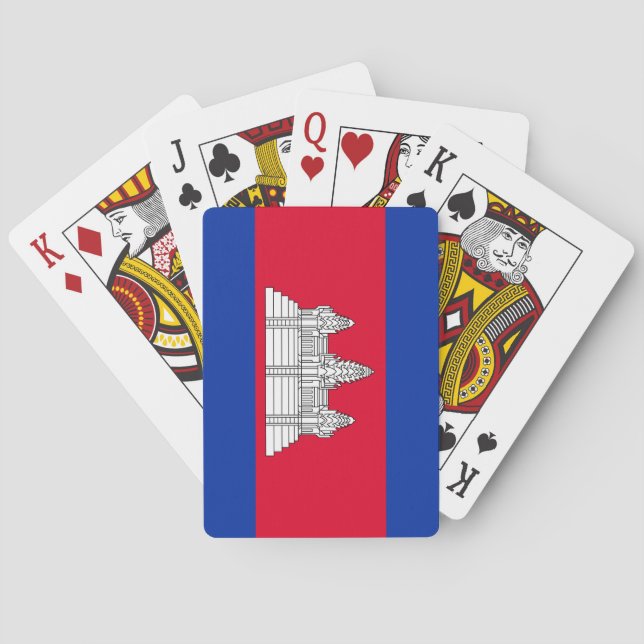 Cambodia Flag Playing Cards (Back)