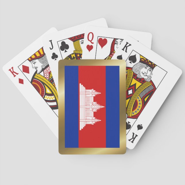 Cambodia Flag Playing Cards (Back)