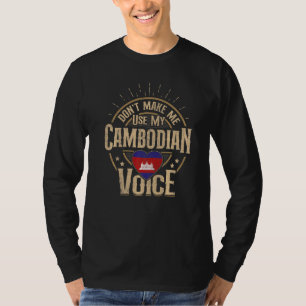 Cambodia Flag Souvenirs For Cambodians Men & Women T-Shirt